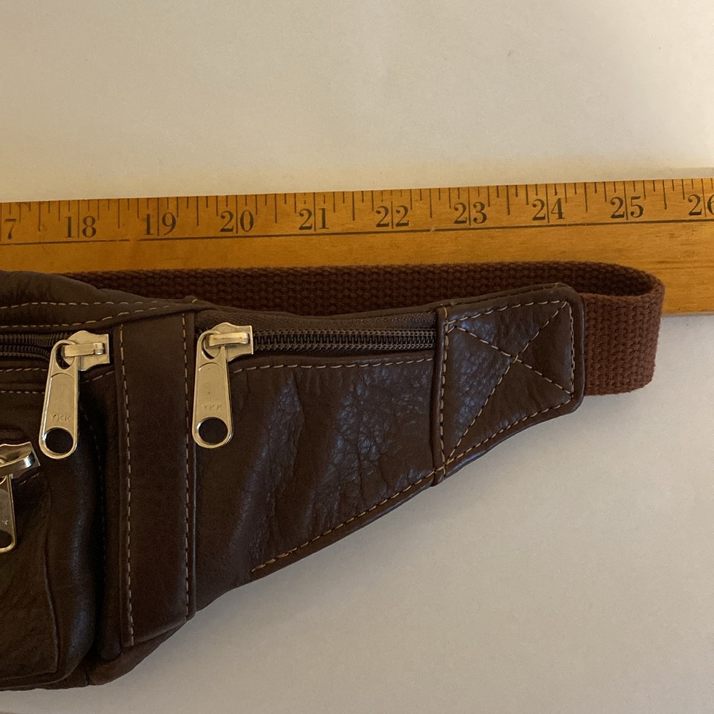 Coronado Leather Fanny pack Waist belt Bag with locking zipper with keys new - Picture 11 of 11